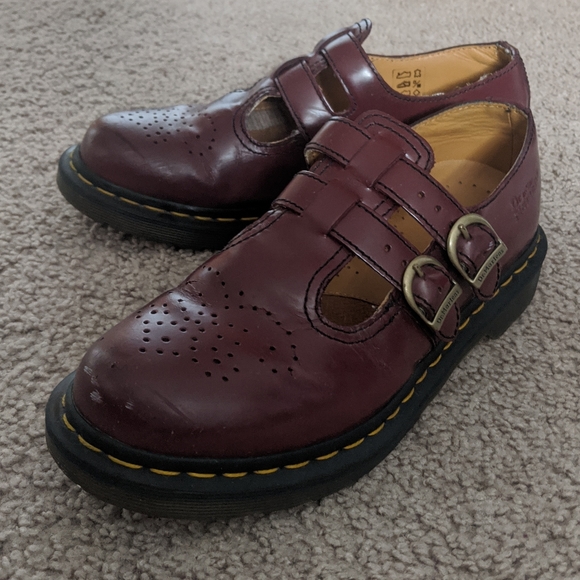 oxblood mary janes